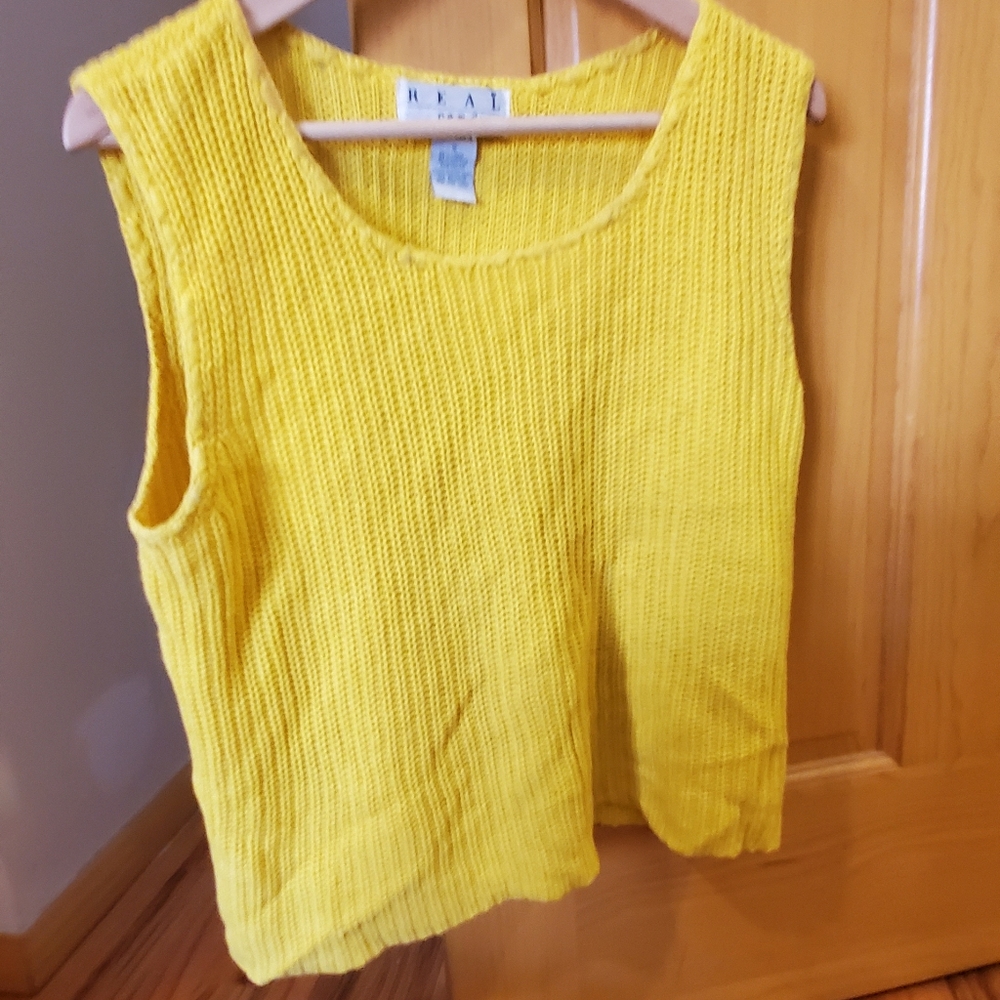 Real Yellow knit top